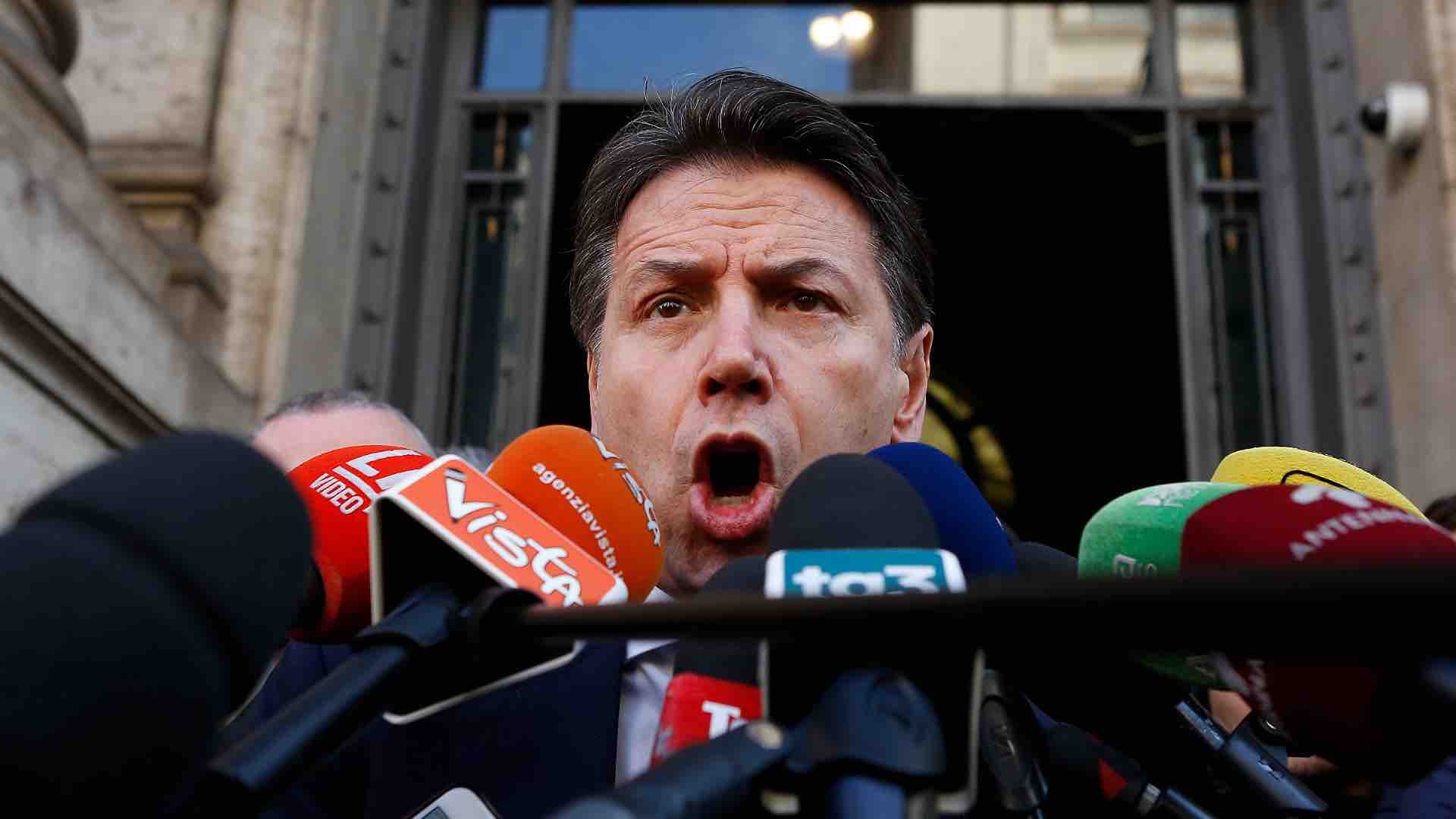 Il leader del M5S Giuseppe Conte