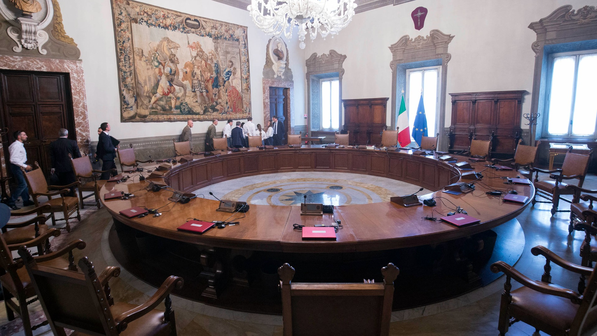 La Sala del Consiglio dei Ministri
