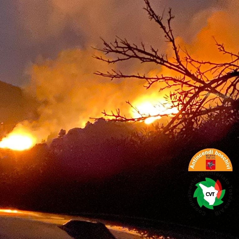 @facebook Incendio Isola d'Elba