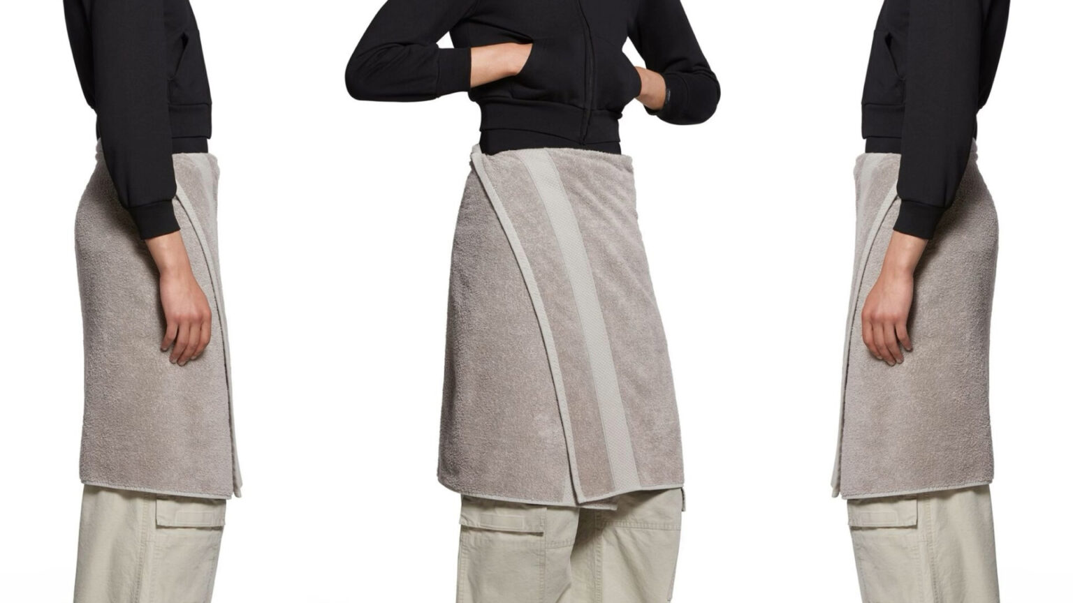 Balenciaga towel skirt