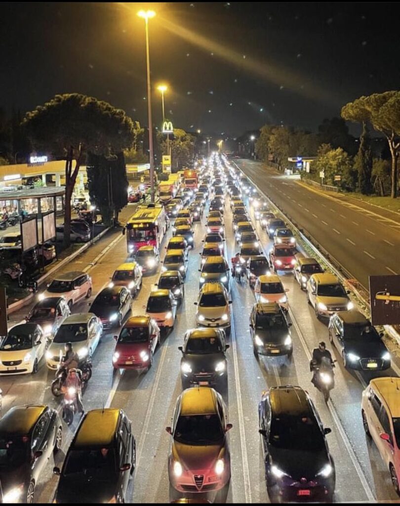 Corso Francia il traffico