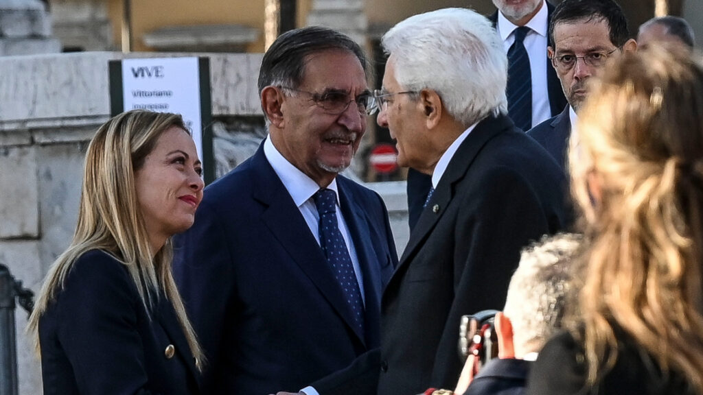 Meloni, La Russa e Mattarella
