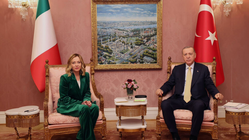 Meloni Erdogan a Istanbul