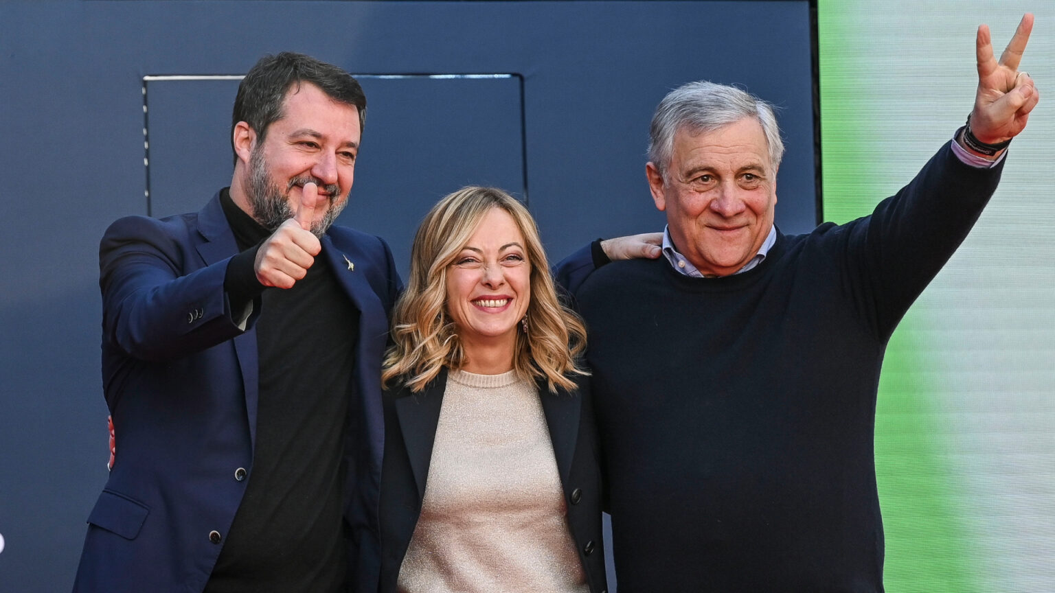 Matteo Salvini, Giorgia Meloni, Antonio Tajani