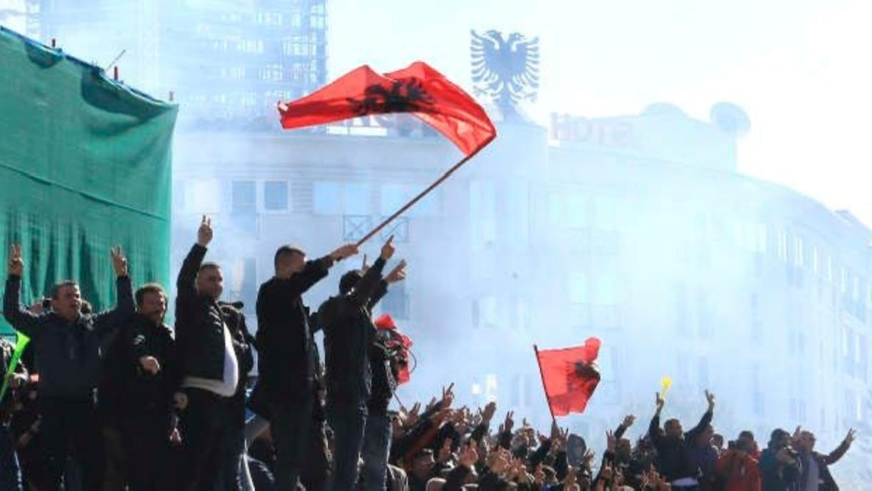 Protesta Albania Tirana