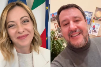 Meloni e Salvini sui social