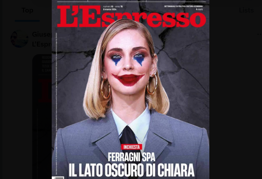 Chiara Ferragni è joker sulla copertina de L’Espresso: l’influencer ...
