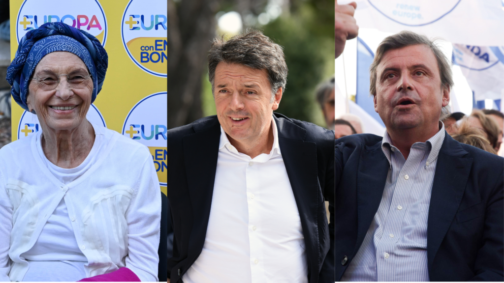 Europee, Emma Bonino, Matteo Renzi e Carlo Calenda