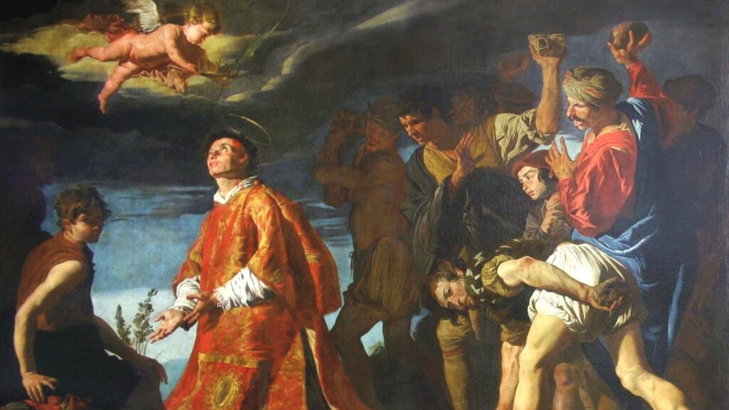 Mathias Storm, Martirio di santo Stefano, olio su tela.
