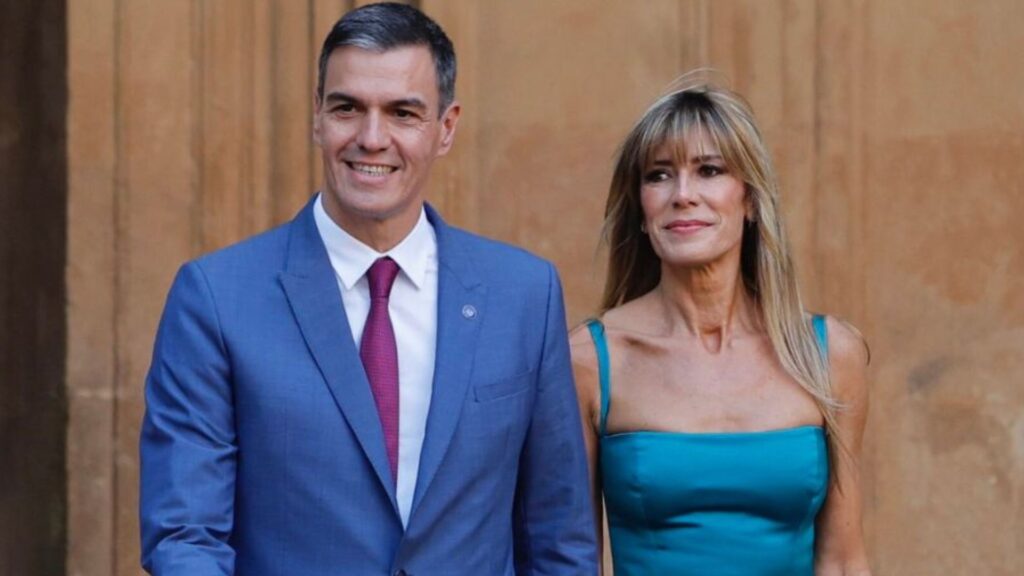 Pedro Sanchez e sua moglie
