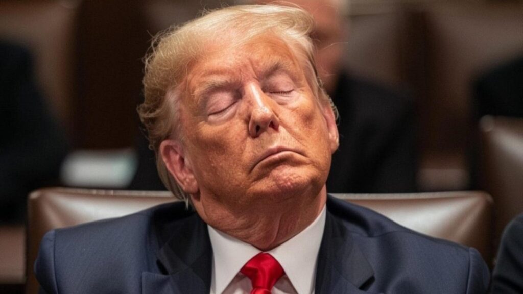 Trump addormenta 