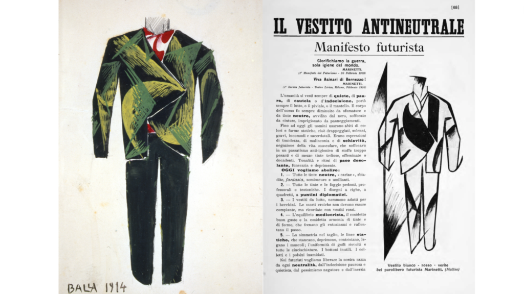 Giacomo Balla, Moda Futurista