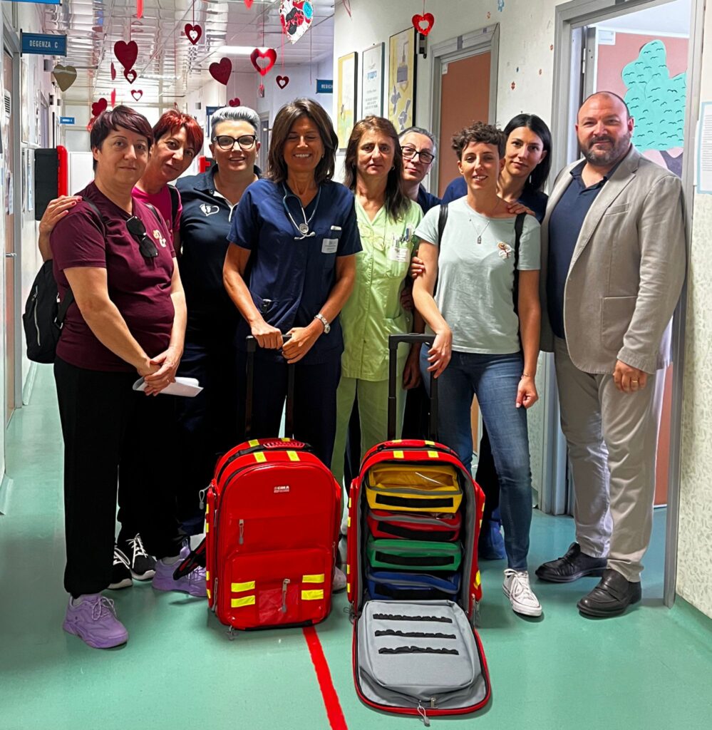 Terni, l’associazione Marika dona due zaini trolley di prima emergenza all’ospedale “Santa Maria”