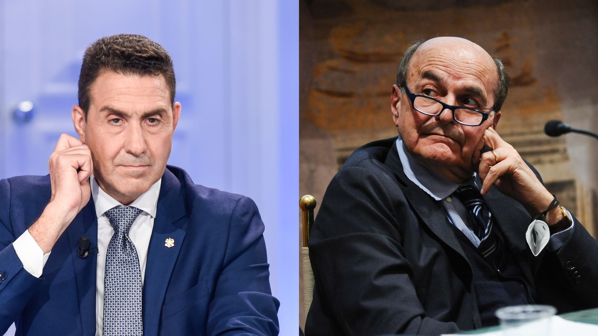 Roberto Vannacci e Pierluigi Bersani