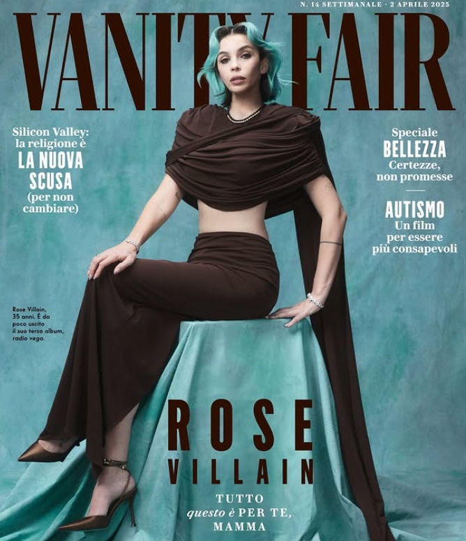 Copertina Vanity Fair con Rose Villain