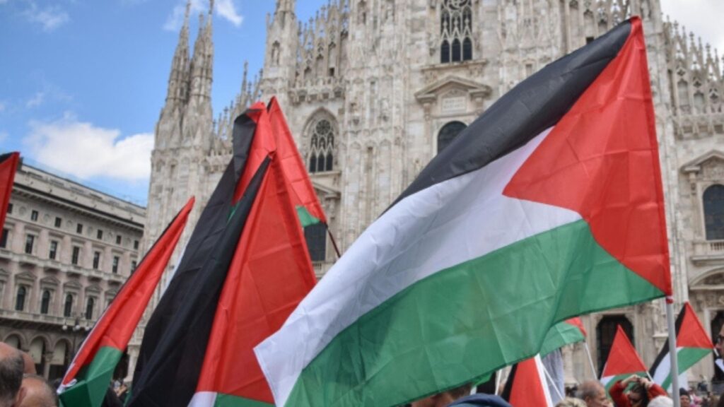 Corteo per la Palestina a Milano