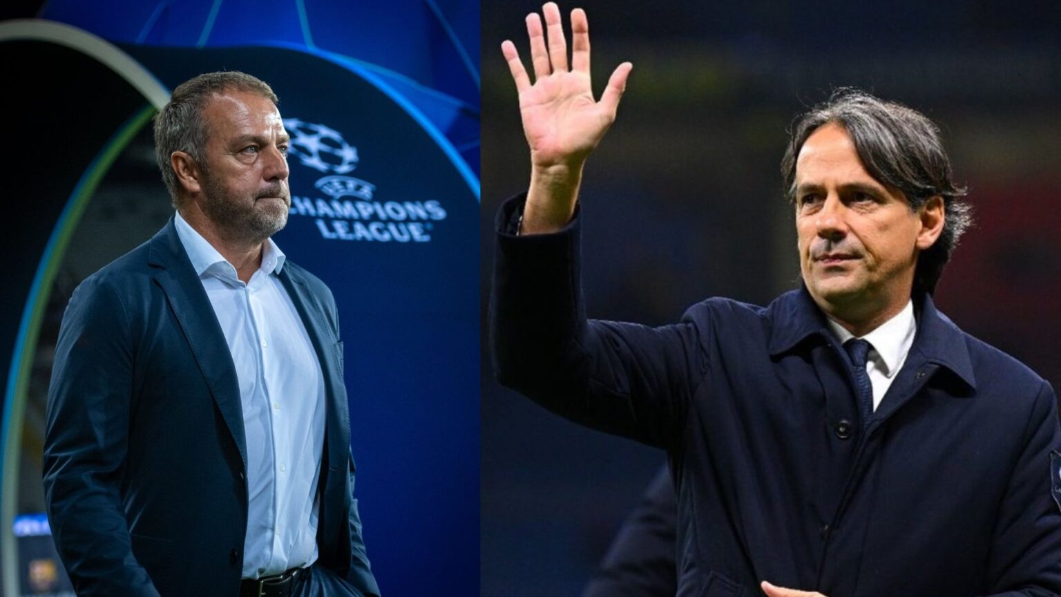 Champions League, gli allenatori di Barcellona e Inter