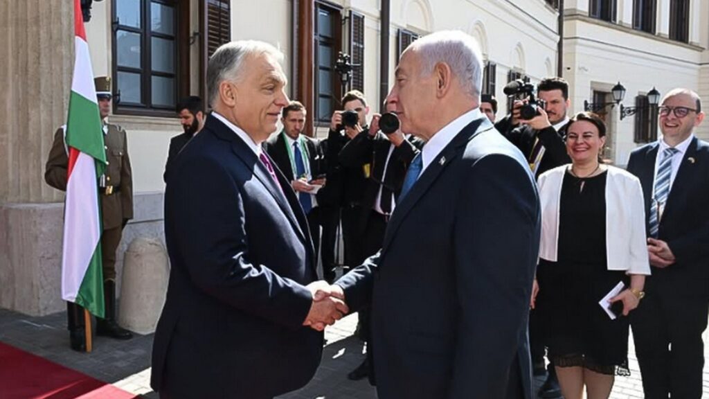 Il Primo Ministro israeliano, Benjamin Netanyahu, il Presidente dell'Ungheria, Victor Orban