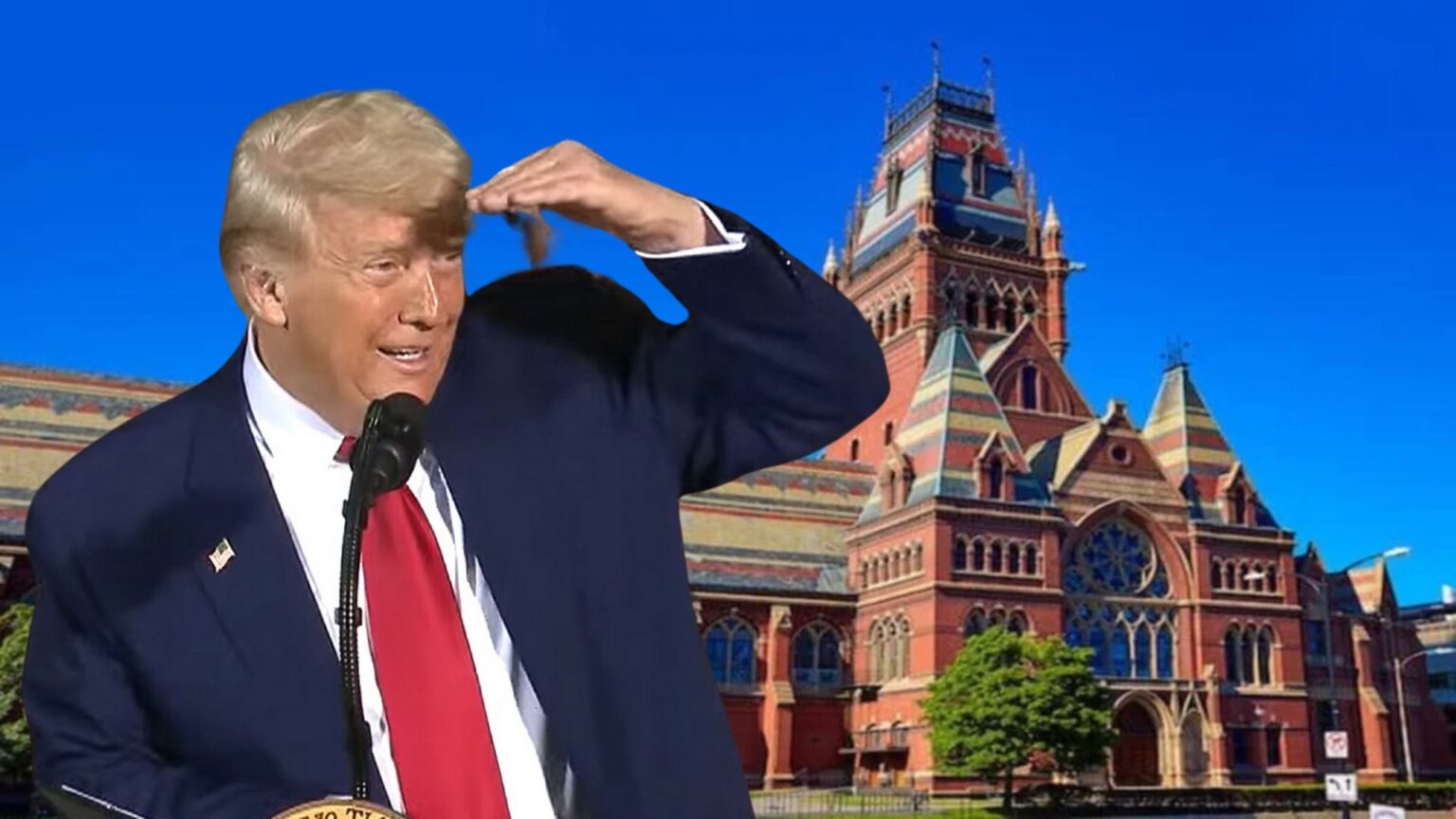 Harvard, il Presidente degli Stati Uniti, Donald Trump
