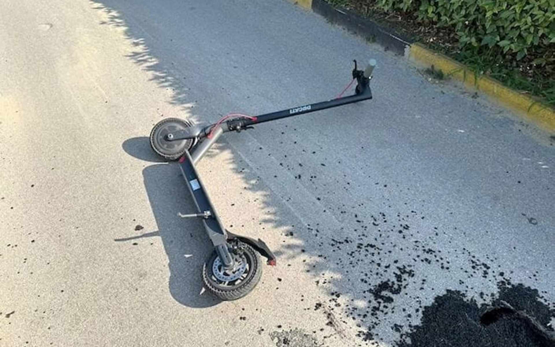 monopattino a terra