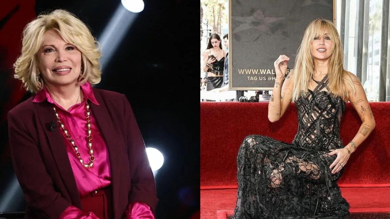 Amanda Lear e Miley Cyrus