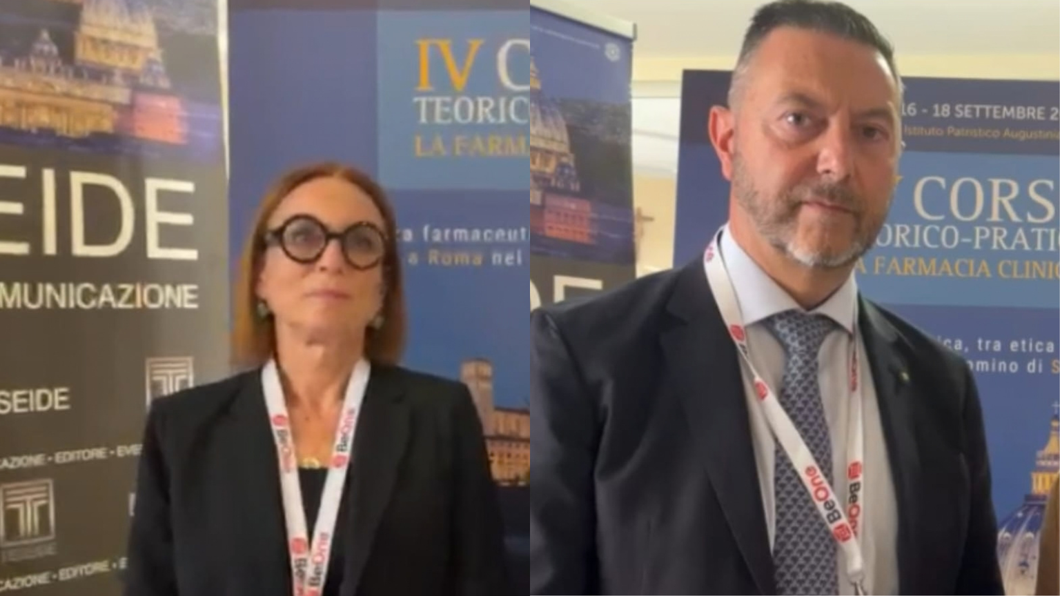 La dottoressa Giovanna Scroccaro ed il direttore generale del Ministero della Salute Alessio Nardini