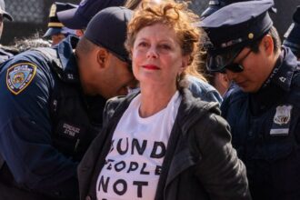 Onu, Susan Sarandon e altre 100 persone arrestate per proteste contro Netanyahu 59 Susan Sarandon arrestata