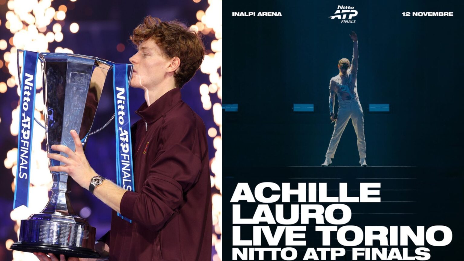 Atp Finals, Sinner non ci sarà ma ci sarà Achille Lauro