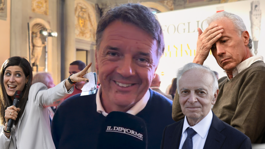 Matteo Renzi, Chiara Appendino, Marco Travaglio, Piercamillo Davigo