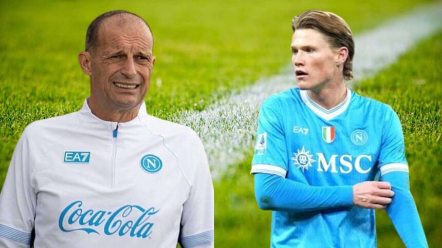 Massimiliano Allegri e Scott McTominay